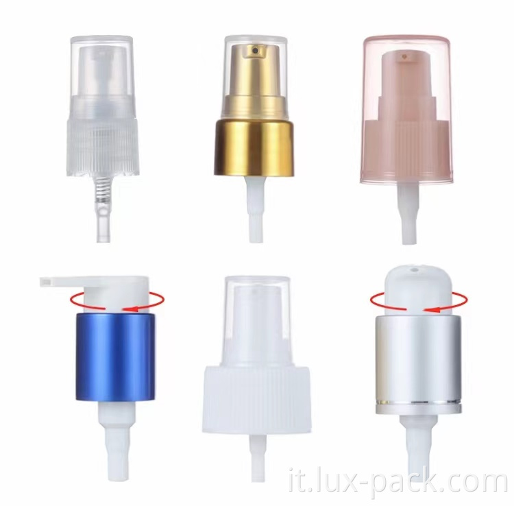 Pompa alla crema per il trattamento con base cosmetica di plastica al 18/410